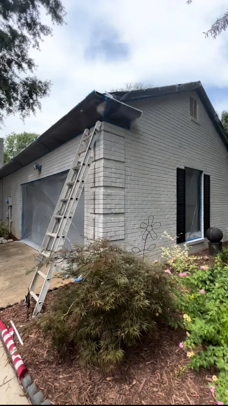 Exterior house painting project, Charlotte NC area