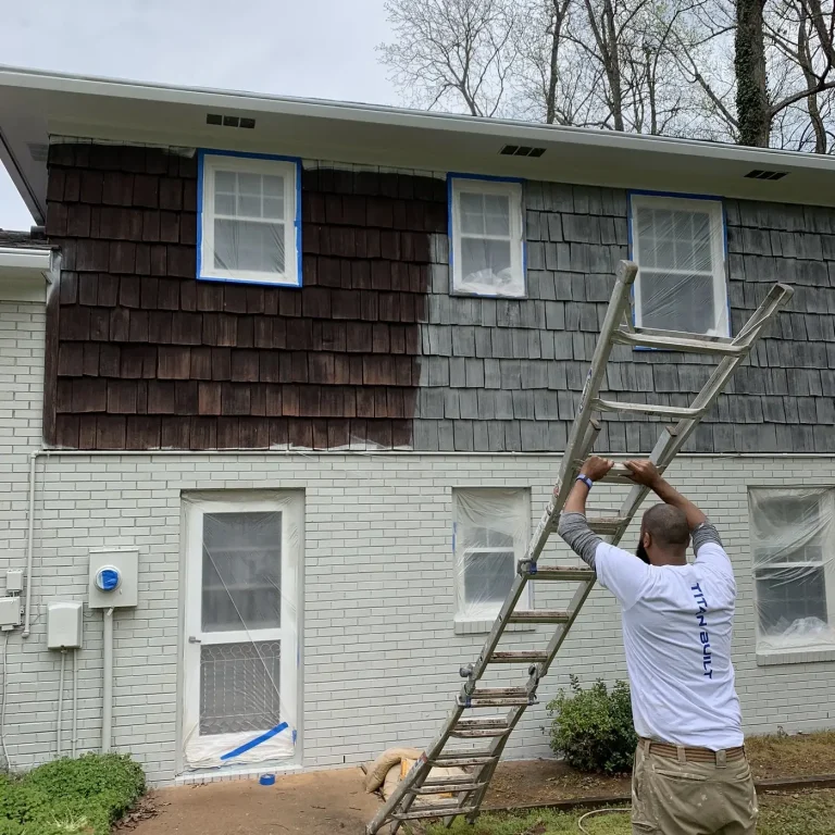 Exterior house painting project, Charlotte NC area