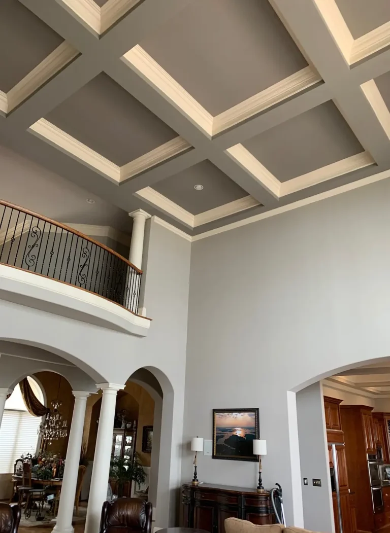 Interior painting project in a Charlotte-area home