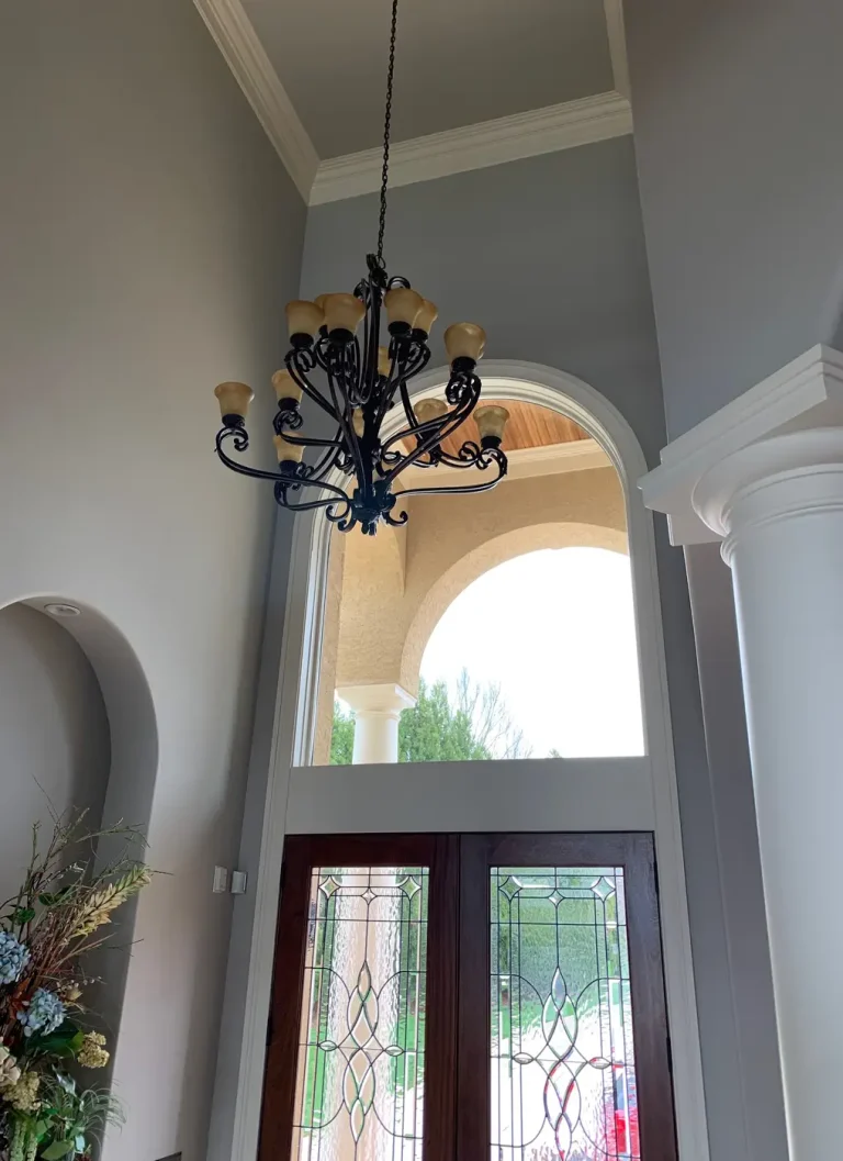 Interior painting project in a Charlotte-area home