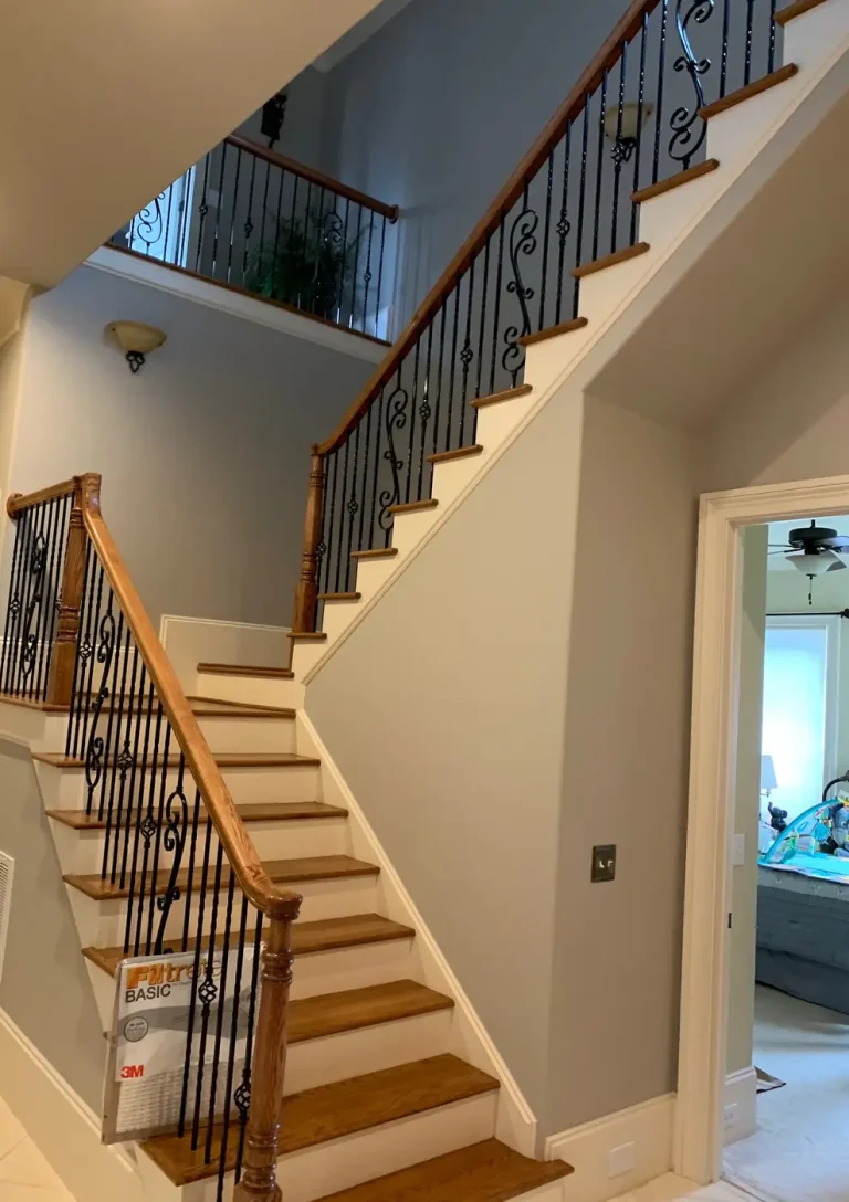 Interior painting project in a Charlotte-area home