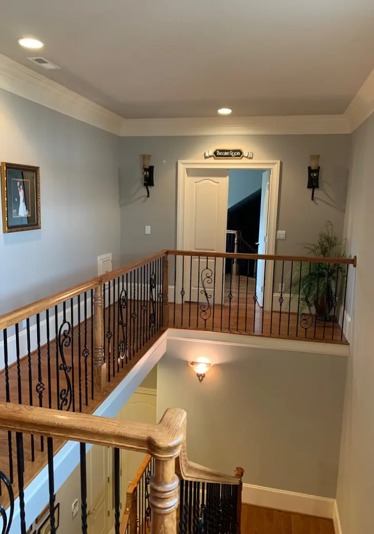 Interior painting project in a Charlotte-area home